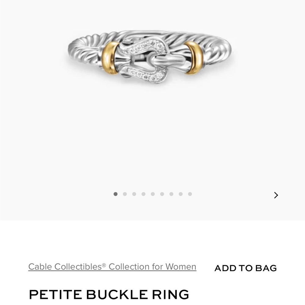 David Yurman Buckle Ring - Picture 6 of 8